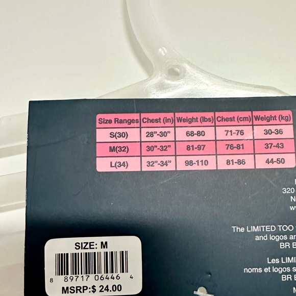 Limited Too - 4 Pack Girls Cami Bralette - Picture 2 of 2